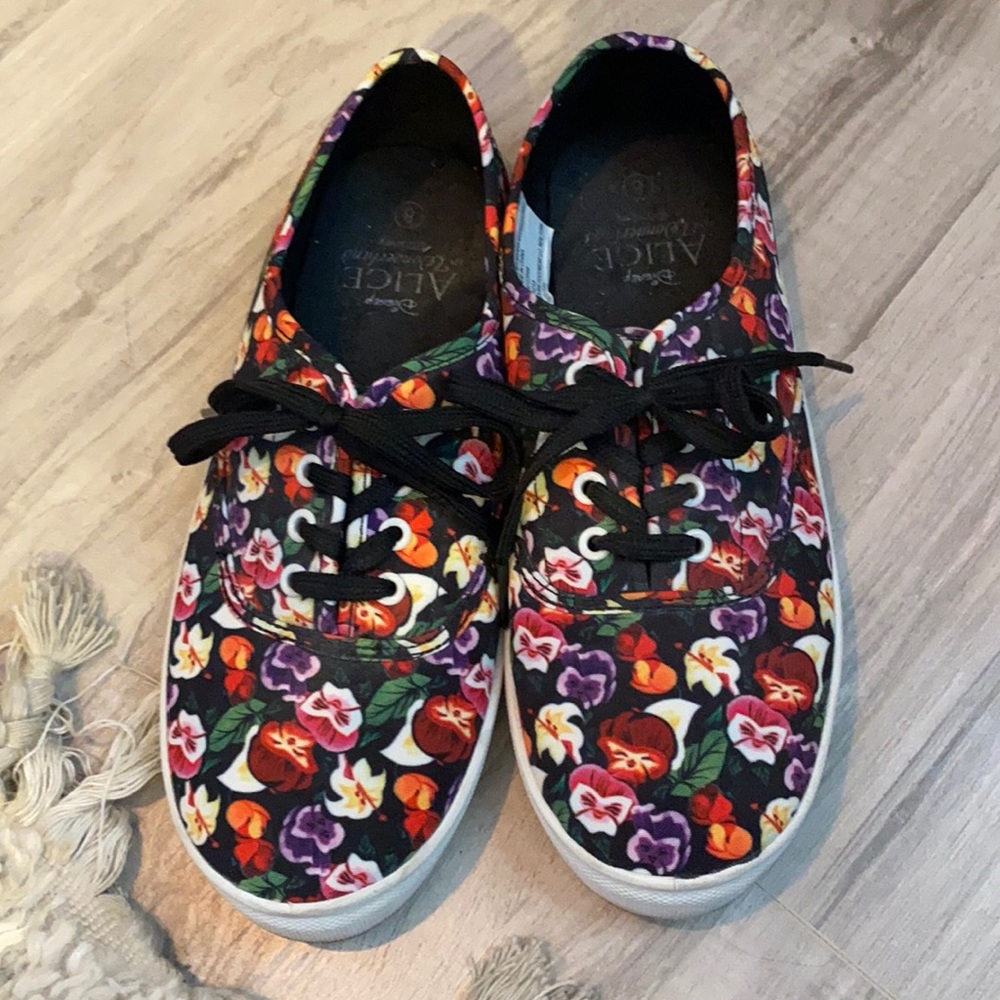 Disney Alice in Wonderland flower sneakers